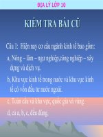 Bài 27: Vai trò, đặc điểm các nhân tố ảnh hưởng đến nông nghiệp