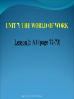 Anh văn 7. Thao giảng