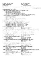 Kiểm tra Vật lý 8 học kỳ II