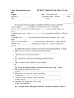 Đề thi học kỳ 2