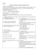 Lập luận trong văn bản nghị luận