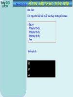 Bài 6 - Sử dụng biến trong chương trình