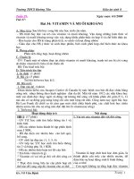 Giáo án Sinh HK II