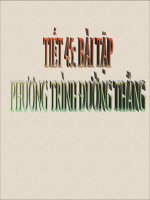 Tiết 45: Phương trình đường tròn