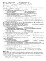 Kiểm tra vật lý 8 học kì I