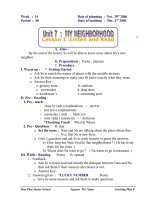 Unit 7: My neighborhood