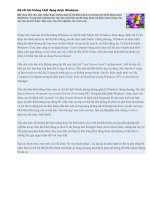 Gỡ rối khi không khởi động được Windows TT