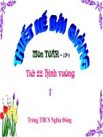 Chương I - Bài 12: Hình vuông