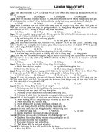 Đề kiểm tra học kì I - Vật lý 10