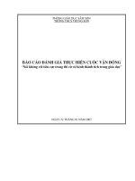 Báo cáo về cuộc vận động 