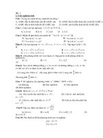 MỘT SỐ ĐỀ THI KÌ 1 TOÁN 10 NC