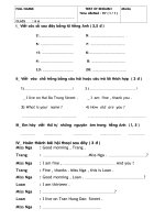 KIỂM TRA 15'' ANH 6 08-09          ( 1.1).