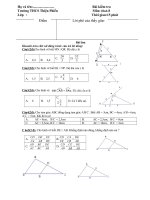 Kiểm tra học kì toán 8