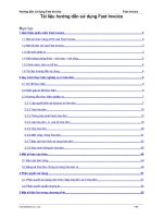 Tài liệu hướng dẫn sử dụng Fast Invoice
