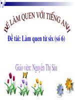 Làm quen với từ SIX (Số6)