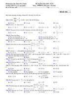 Kiểm tra toán 8 học kì II