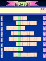 Ô chữ tổng kết chương II-Vật lý 8: Nhiệt học