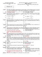 Đề thi thử Đại học (2007 - 2008, trường Đông Thụy Anh, Thái Bình)