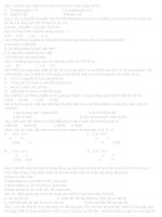 Trắc nghiệm ôn thi Đại học