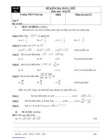 Kiểm tra Đại số 9