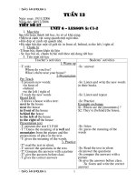 G/A Anh văn lớp 6 phần 1