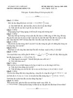 KIỂM TRA HỌC KỲ I