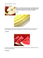 10 bí ẩn về thực phẩm