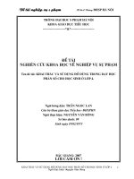 DTNCKH Toan: Khai thac va su dung TBDDH- Phan so lop 4