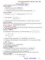 ĐỀ 4 ÔN THI TỐT NGHIỆP THPT 2009