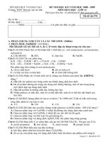 ĐỀ THI HỌC KÌ I - LỚP 12 ĐỀ CHUNG CẢ CƠ BẢN VÀ NÂNG CAO(Đ4)