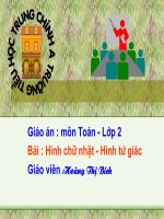 Hình chữ nhật  - Hình tứ giác