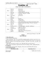 Giáo án lớp 2 tuần 15