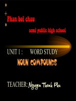 UNIT 1: WORD STUDY