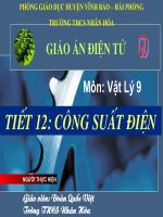Vật Lý 9-Tiết12 Công suất điện