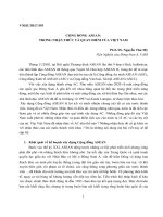 CỘNG ĐỒNG ASEAN:  TRONG NHẬN THỨC VÀ QUAN ĐIỂM CỦA VIỆT NAM