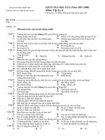 Đề thi HKII(4 đề) 2007-2008