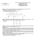 Đề thi tuyển sinh 10 chuyên Lý đề 2