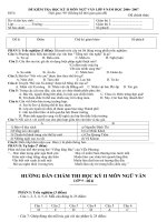 ĐỀ KIỂM TRA HỌC KỲ II NGỮ VĂN L9 LẺ .doc