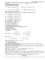 Đề tuyển chọn học sinh giỏi Toán 7