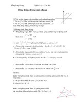 Hinh hoc phang & Hinh hoc Khong gian