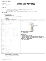 Bài 2:Những kiến thức cơ sở