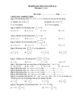 Kiểm tra Đại số 10