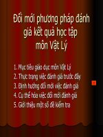 Đổi mới phương pháp đánh giá kết quả học tập môn Vật lý