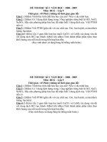 đề thi hóa học học kì I lớp9 tự luận