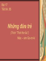 Bài 17. Những đứa trẻ