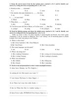 Đề kiểm tra tieng anh hkii2