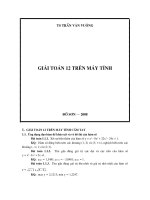 Giai toan 12 tren may tinh cam tay