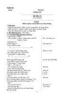 Giáo án lớp 3 - Tuần 20