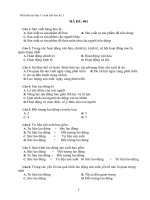 Đề kiểm tra lớp 11