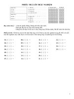 Đề kiểm tra 12- KH II